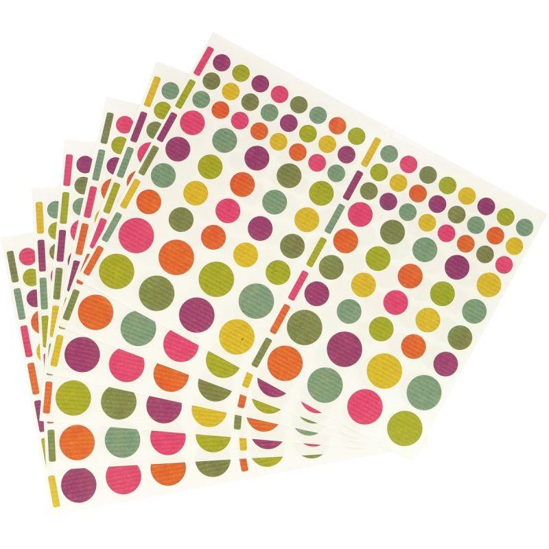 Image de  Pochette de 624 gommettes craft coloris assortis 