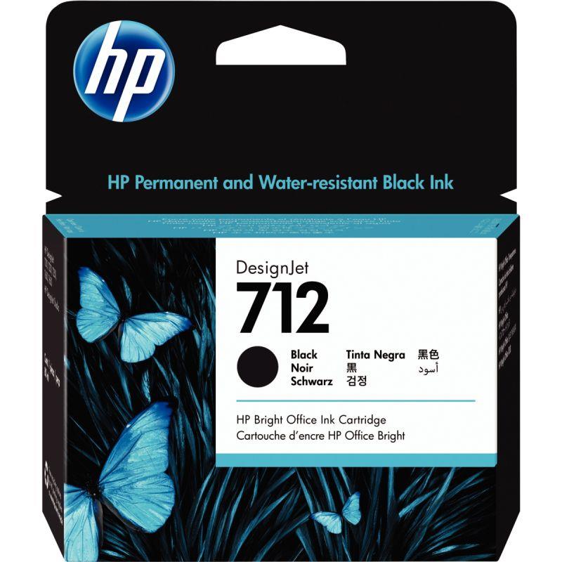 Image de  HP 712 cartouche d''encre noire grande capacité authentique (3ED71A) 