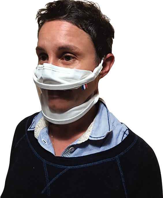 Image de  Masque de protection inclusif blanc 