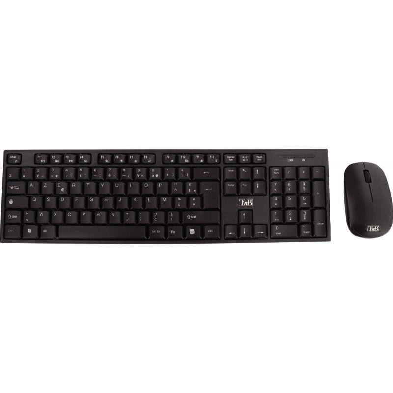 Image de  Pack clavier et souris sans fil T''NB Classy couleur noir 