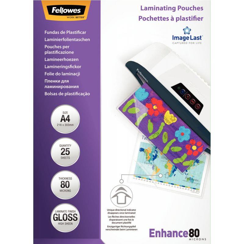 Image de  Pack de 25 pochettes  à plastifier A4 80 microns 