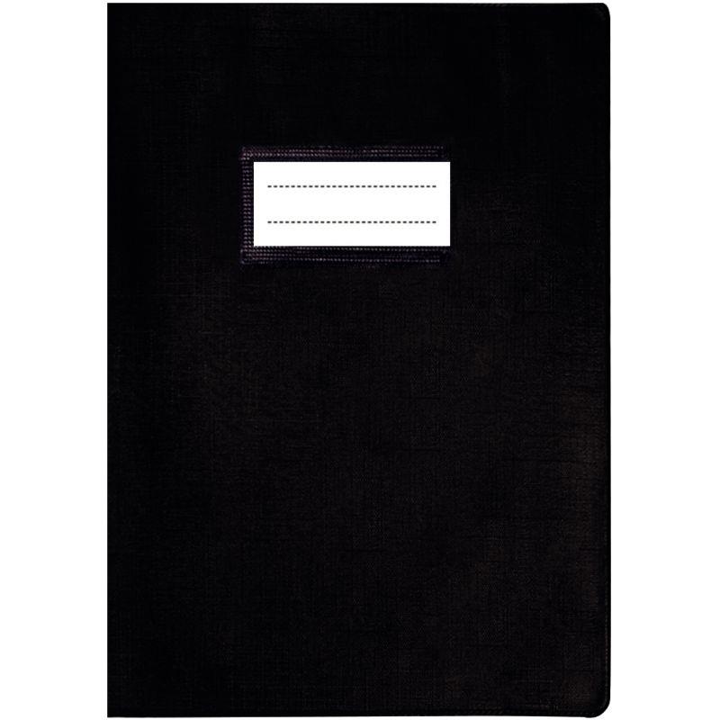 Image de  Paquet de 10 protège-cahiers avec rabats épaisseur 22/100ème 21 x 29,7 cm coloris noir 