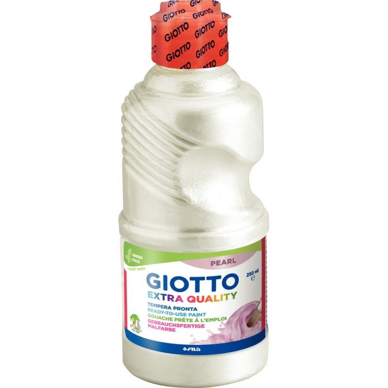 Image de  Flacon 250ml de gouache nacrée GIOTTO PEARL PAINT, blanc 