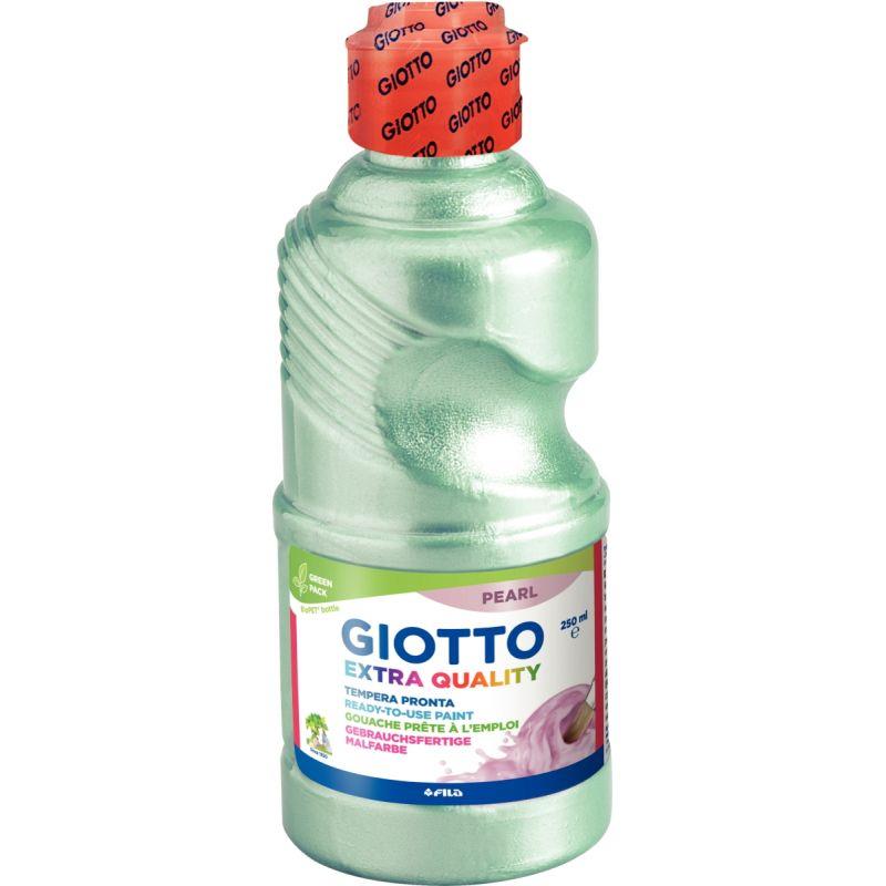 Image de  Flacon 250ml de gouache nacrée GIOTTO PEARL PAINT, vert clair 