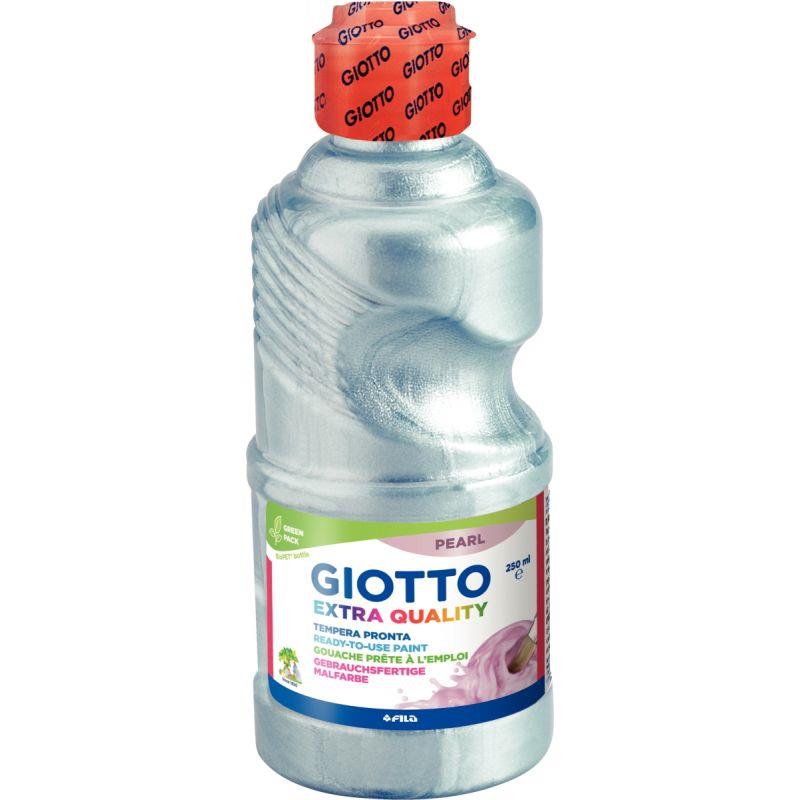 Image de  Flacon 250ml de gouache nacrée GIOTTO PEARL PAINT, coloris cyan 