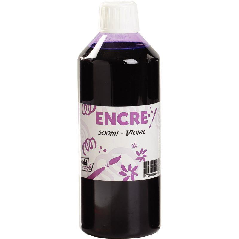 Image de  Flacon 500 ml d''encre à dessiner, coloris violet 