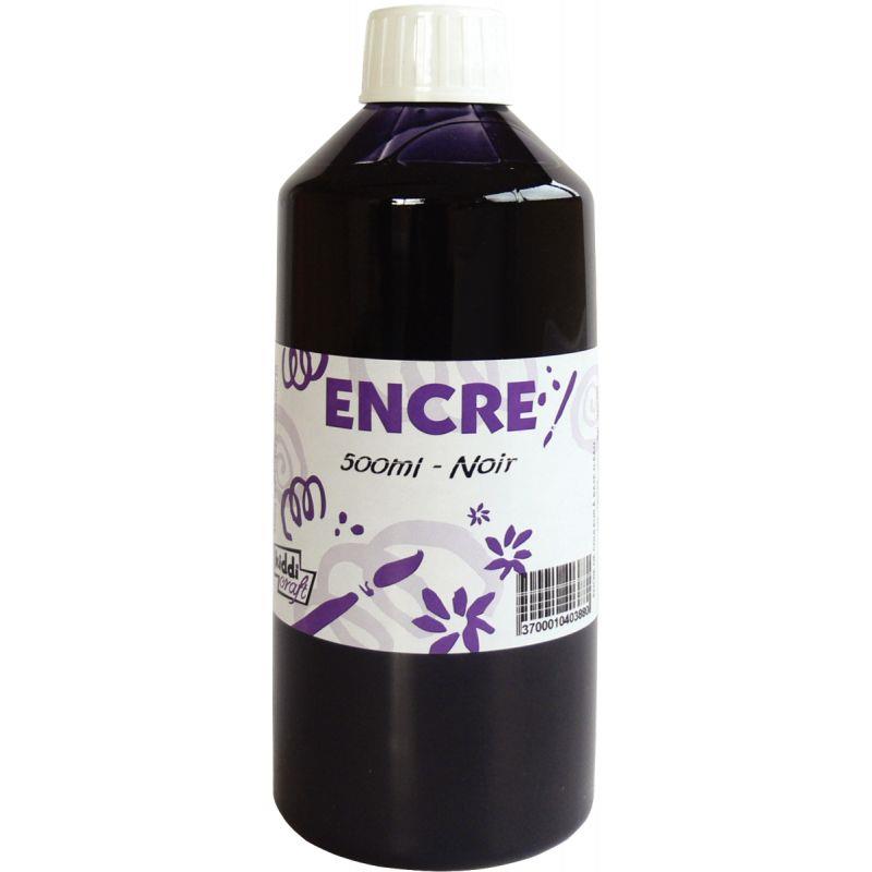 Image de  Flacon 500 ml d''encre à dessiner, coloris noir 