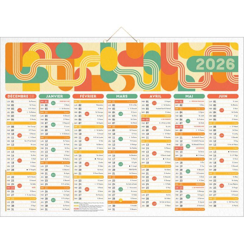 Image de  Calendrier Air du temps 40,5x55cm 