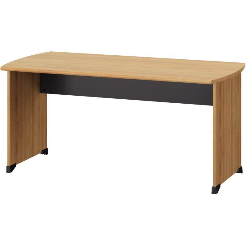 Image de  Table bureau pieds panneau L160 cm Jazz+ Chêne du Bocage 