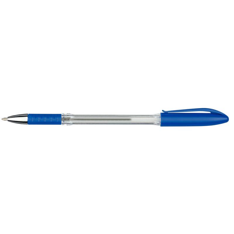 Image de  Boîte de 50 stylos bille softgrip pointe moyenne bleus 