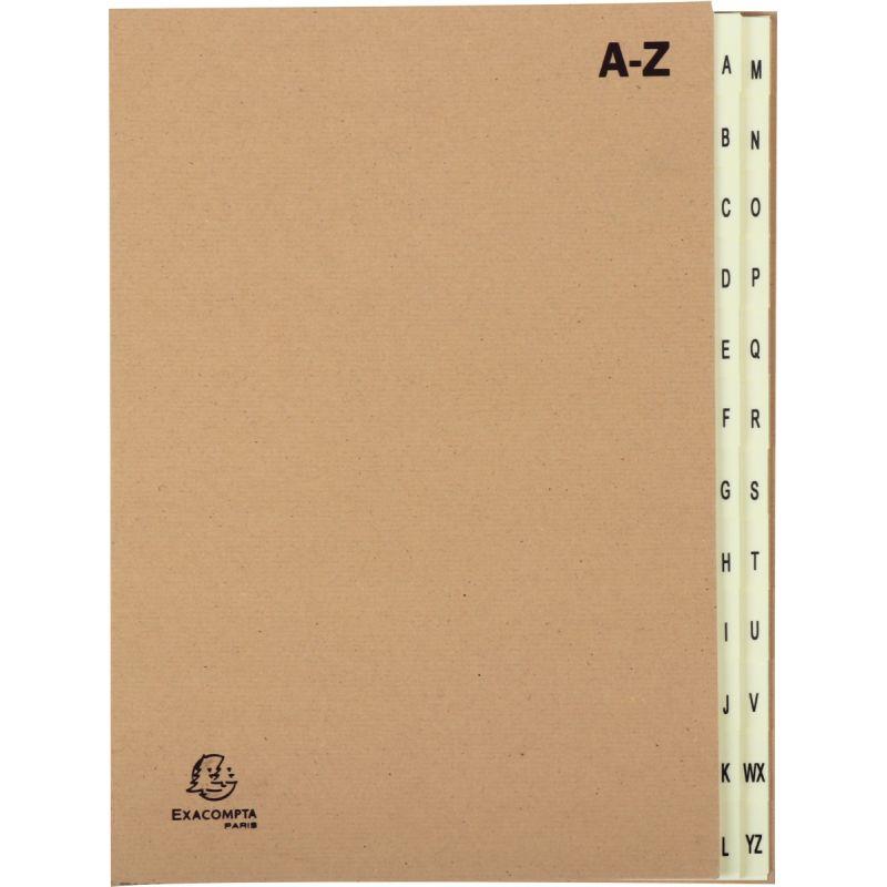 Image de  Trieur alphabétique kraft recyclé FOREVER 24 compartiments 