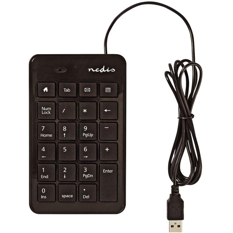 Image de  Pavé numérique filaire USB Nédis couleur noir 