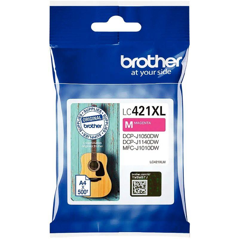 Image de  Brother GUITARE cartouche jet d''encre magenta haute capacité authentique (LC421XLM) 