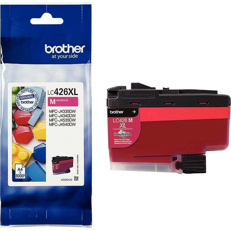 Image de  Brother AIMANT cartouche jet d''encre magenta haute capacité authentique (LC426XLM) 