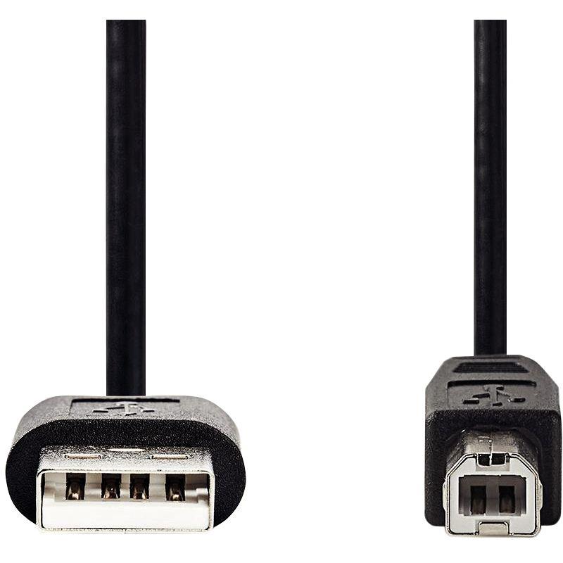 Image de  Cordon USB 2.0 type A mâle vers type B mâle 2m noir 