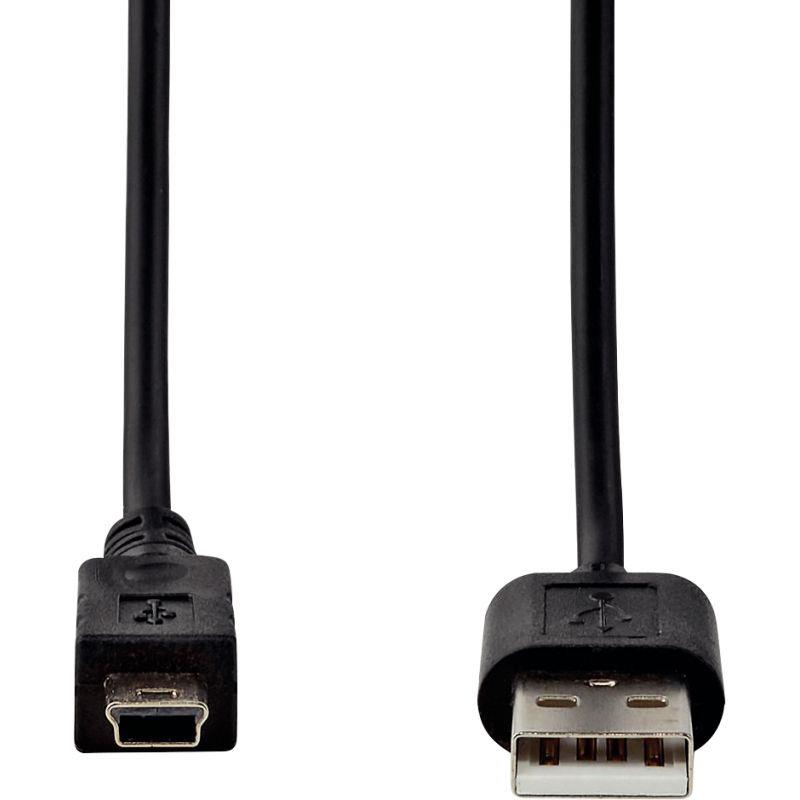Image de  Cordon USB 2.0 type A vers type mini USB B 2m noir 