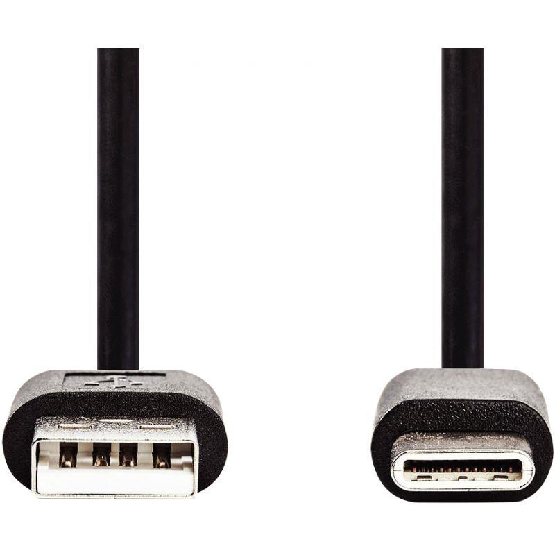 Image de  Cordon USB 2.0 type A vers type C 1m noir 