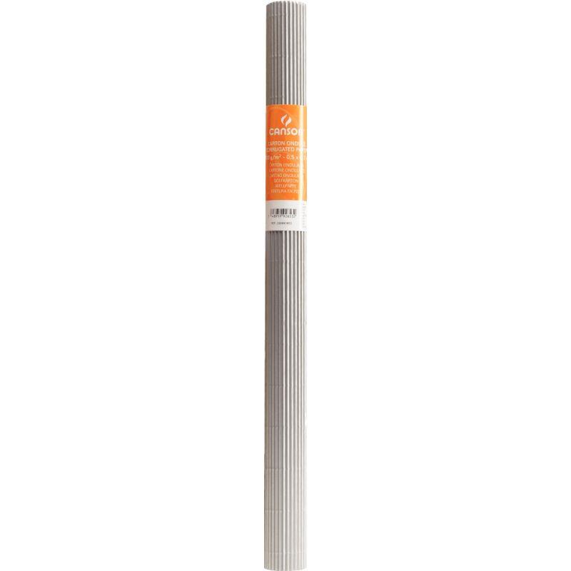 Image de  Rouleau de carton ondulé couleur 50m x 70 cm, argent 