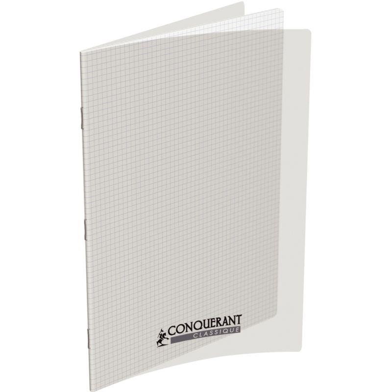 Image de  Piqûre 48 pages CONQUERANT, A4, 5x5, couv PP incolore 