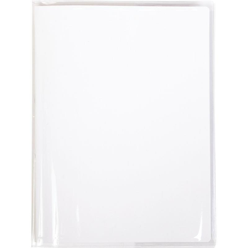 Image de  Protège cahier pvc 24x32 incolore à rabats 