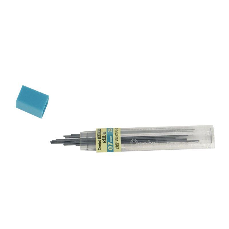 Image de  Étui de 12 mines Hi-Polymer 0,7 mm 2B 