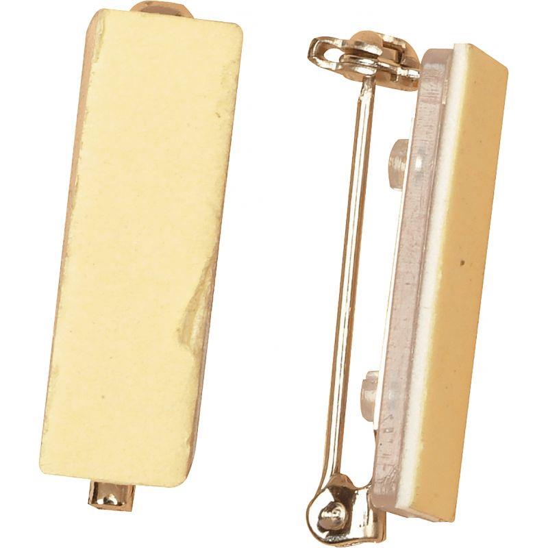 Image de  Sac 10 attaches broches en nickel adhésives 