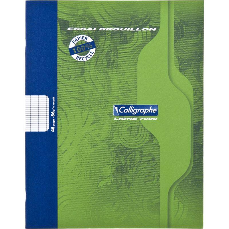 Image de  Cahier de brouillon 48 pages seyès 56g, format 17x22 cm 
