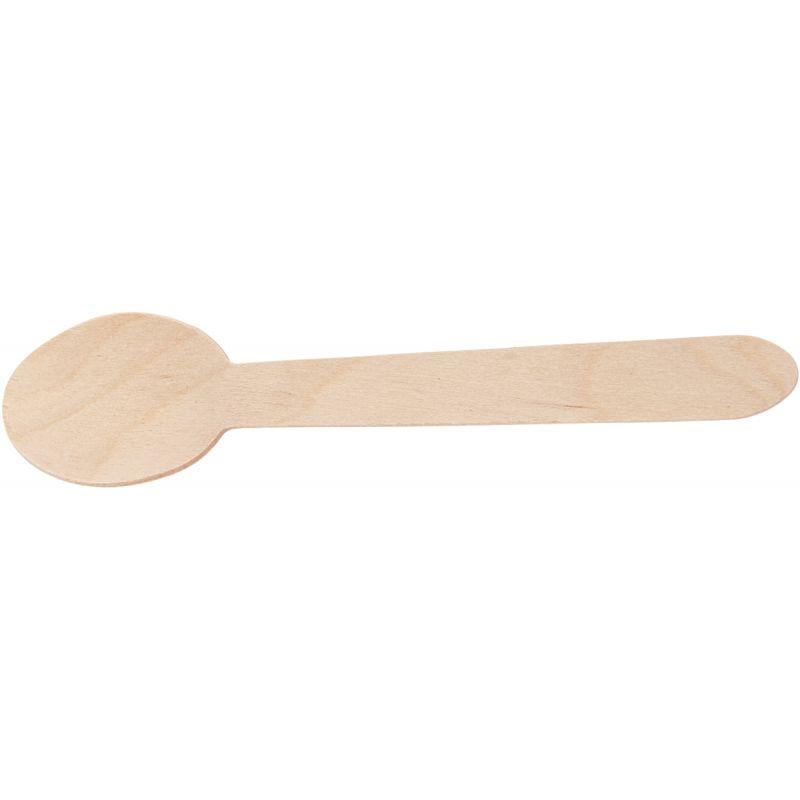 Image de  Paquet de 100 cuillères en bois 16cm 