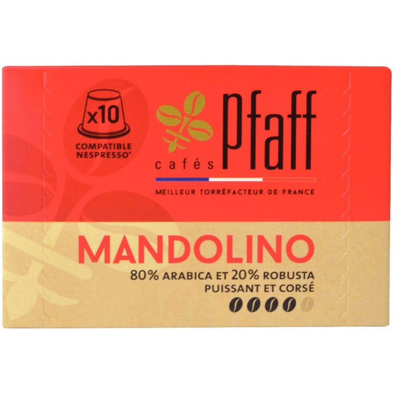 Image de  Boite de 10 capsules café PFAFF Mandolino 