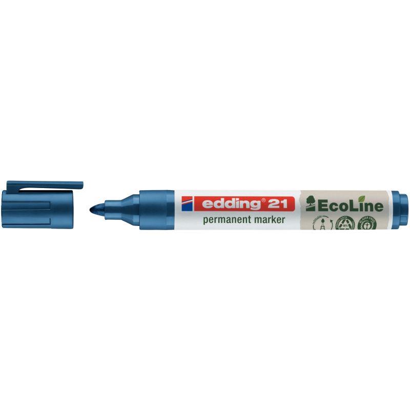 Image de  Marqueur permanent Ecoline 21 pointe ogive bleu 