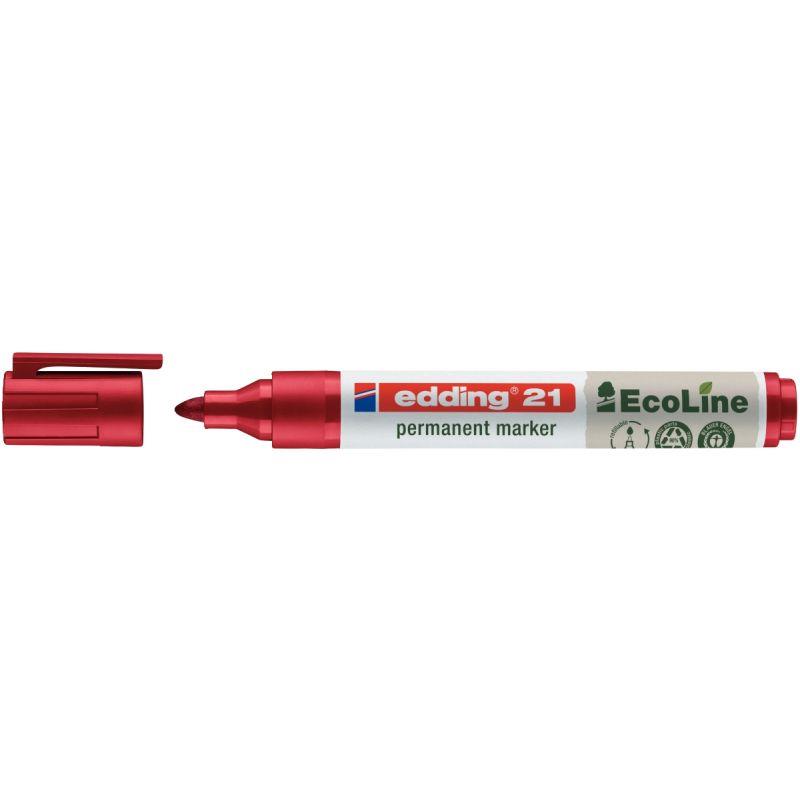 Image de  Marqueur permanent Ecoline 21 pointe ogive rouge 