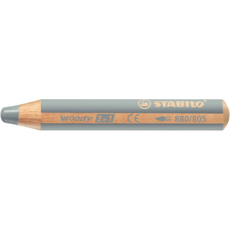 Image de  Crayon de couleur Woody argent 