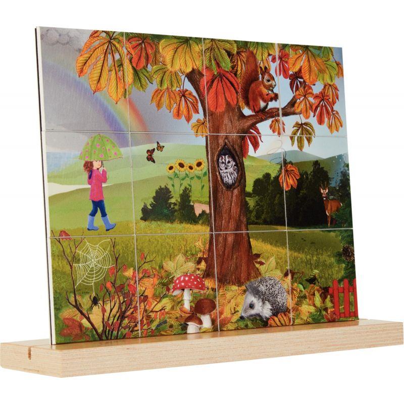 Image de  Lot de 4 puzzles magnétiques verticaux, les 4 saisons 