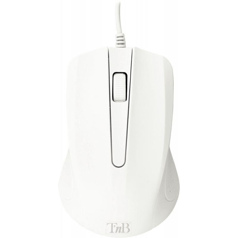 Image de  Souris filaire T''NB Shark couleur blanc 