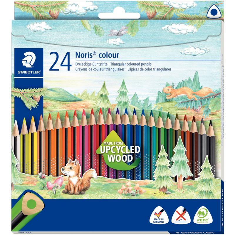 Image de  Étui de 24 crayons de couleur Noris Colour 187 
