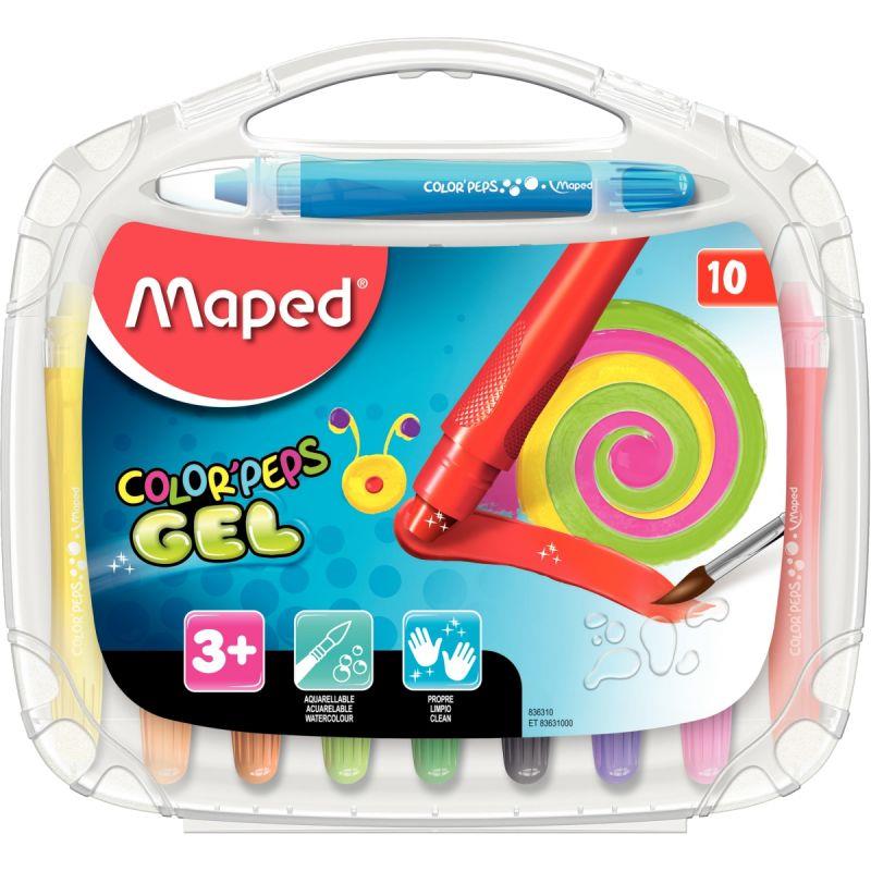 Image de  Boîte de 10 crayons gel aquarellables 