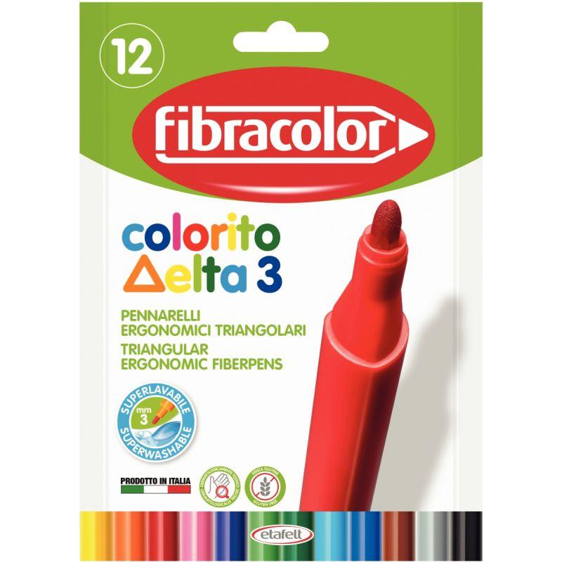 Image de  Pochette de 12 feutres Colorito Delta 3 