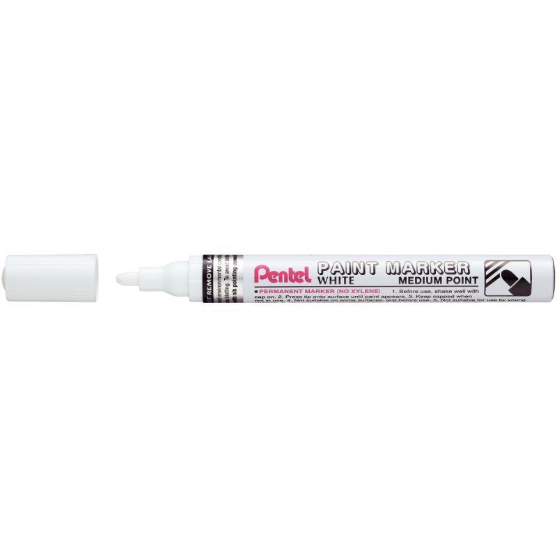 Image de  Marqueur peinture permanent moyenne blanc 