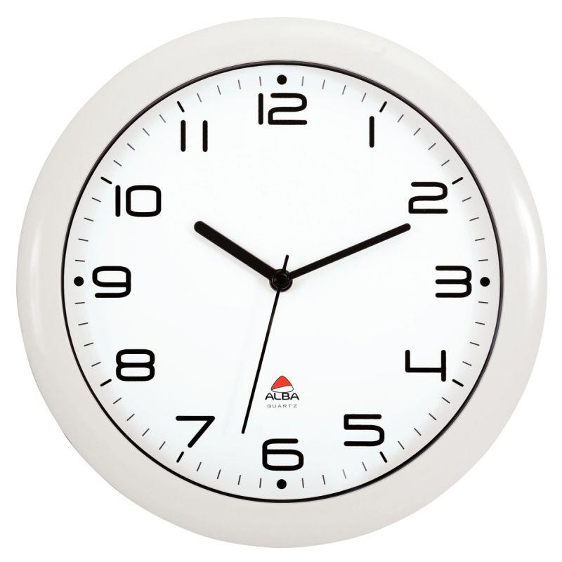Image de  Horloge silencieuse diamètre 30cm blanc 