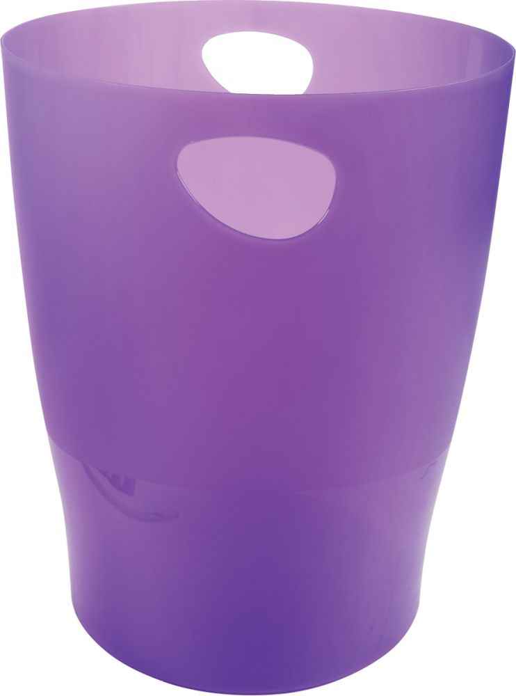Image de  Corbeille à papier Ecobin violet translucide 15L 