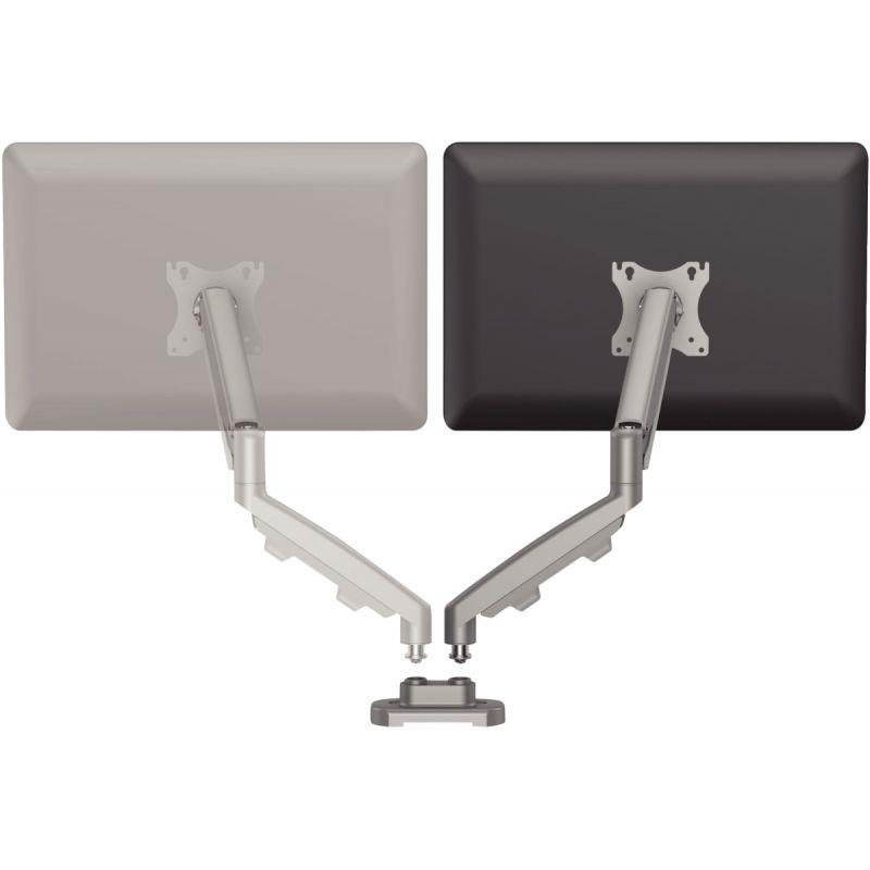 Image de  Bras porte-écran double EPPA argent 
