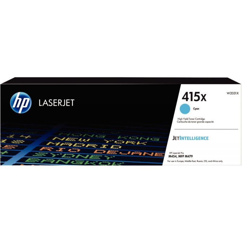 Image de  HP 415X toner cyan grande capacité authentique (W2031X) 