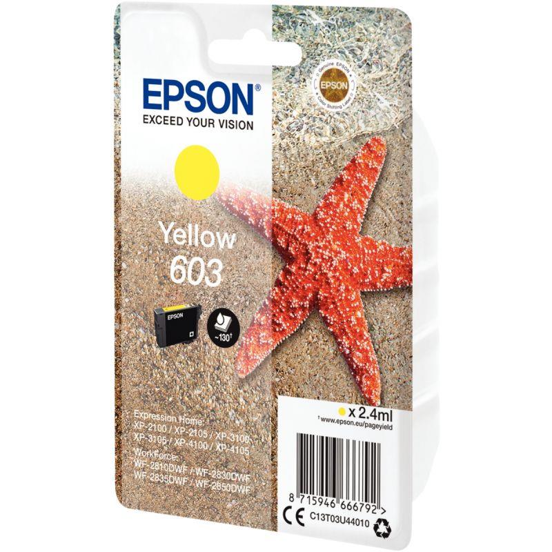 Image de  Epson ETOILE DE MER / 603 cartouche jet d''encre jaune authentique (T03U440) 