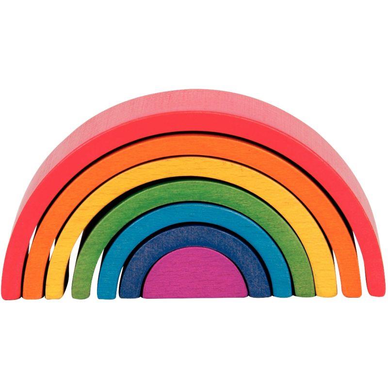 Image de  Boite de 7 arches arc-en-ciel en bois 