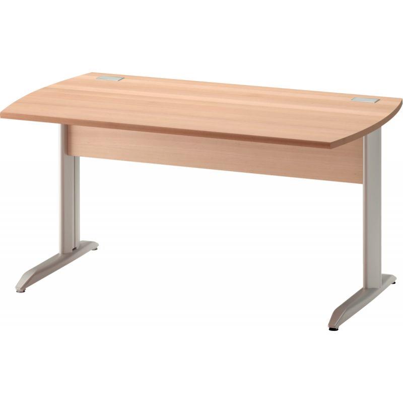 Image de  Table bureau pieds métal L120 cm Jazz+ Hêtre 