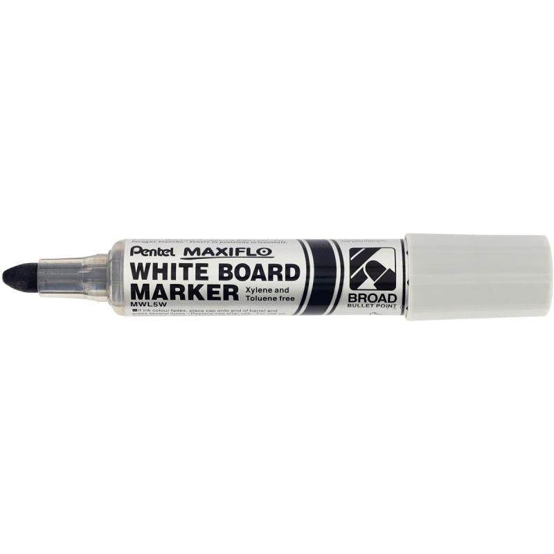 Image de  Marqueur tableau blanc Maxiflo pointe ogive 8mm noir 
