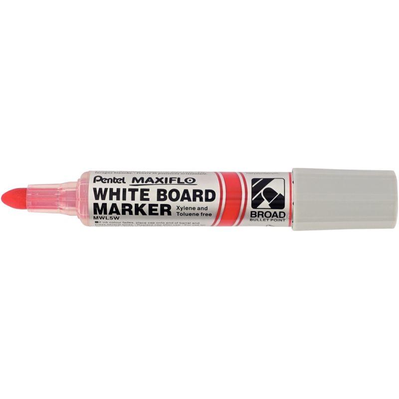 Image de  Marqueur tableau blanc Maxiflo pointe ogive 8mm rouge 