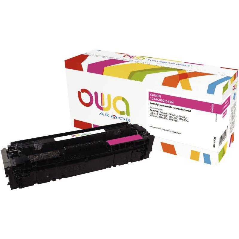 Image de  OWA cartouche laser magenta haute capacité remanufacturée compatible Canon 045H 