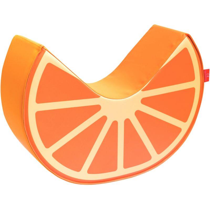 Image de  Pouf orange à bascule hauteur 52cm 