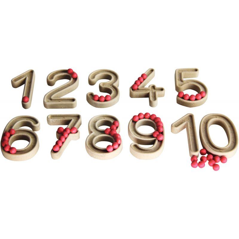 Image de  Carton de 11 chiffres + 60 billes 